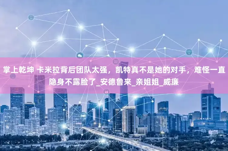 掌上乾坤 卡米拉背后团队太强，凯特真不是她的对手，难怪一直隐身不露脸了_安德鲁来_亲姐姐_威廉